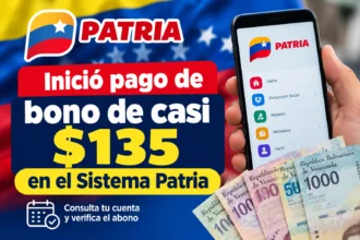 Inició pago de bono de casi $135 en el Sistema Patria