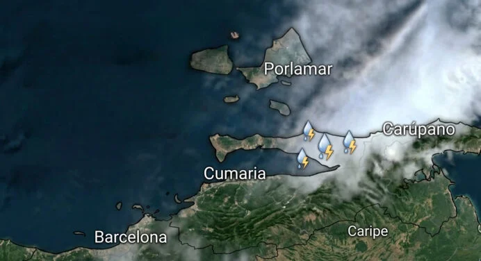 Paso de la onda tropical 51 genera abundante nubosidad y garúas en el este de Margarita