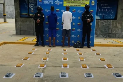 Incautan 18 kilos de marihuana y detienen a dos en Margarita