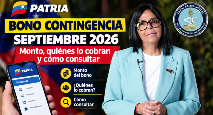 Bono Contingencia septiembre 2026: Monto, quiénes lo cobran y cómo consultar