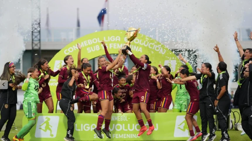 ¡Histórica conquista! La Vinotinto femenina se coronó campeona de la Conmebol Liga Evolución Sub-15