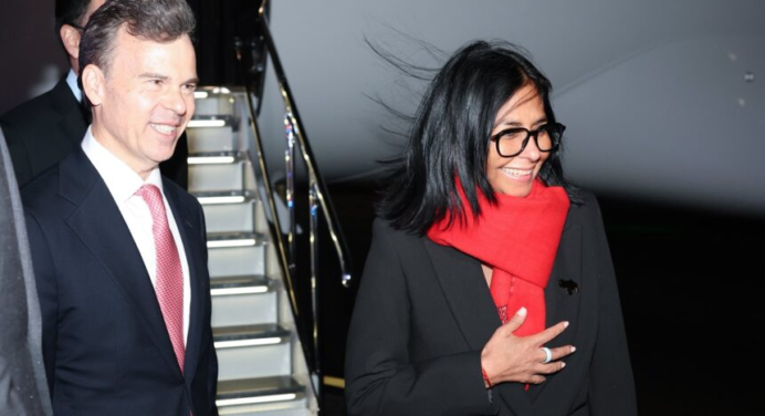 Delcy Rodríguez llegó a Nueva York para participar en la Asamblea General de la ONU y reunirse con Trump