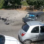 Choque triple en Antolín deja a un motorizado gravemente herido