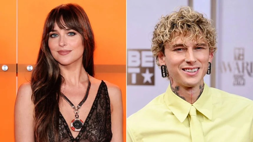 Dakota Johnson y Machine Gun Kelly desatan rumores de romance tras coincidir en el departamento de Taylor Swift