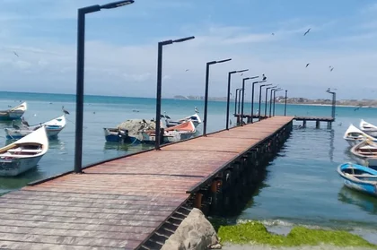 Culminan muelle de pescadores en La Caranta