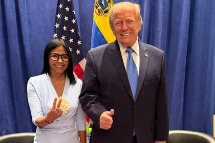 Delcy Rodríguez tilda de «histórica» su reunión con Donald Trump