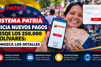 Sistema Patria inicia nuevos pagos desde los 250.000 bolívares: Conozca los detalles