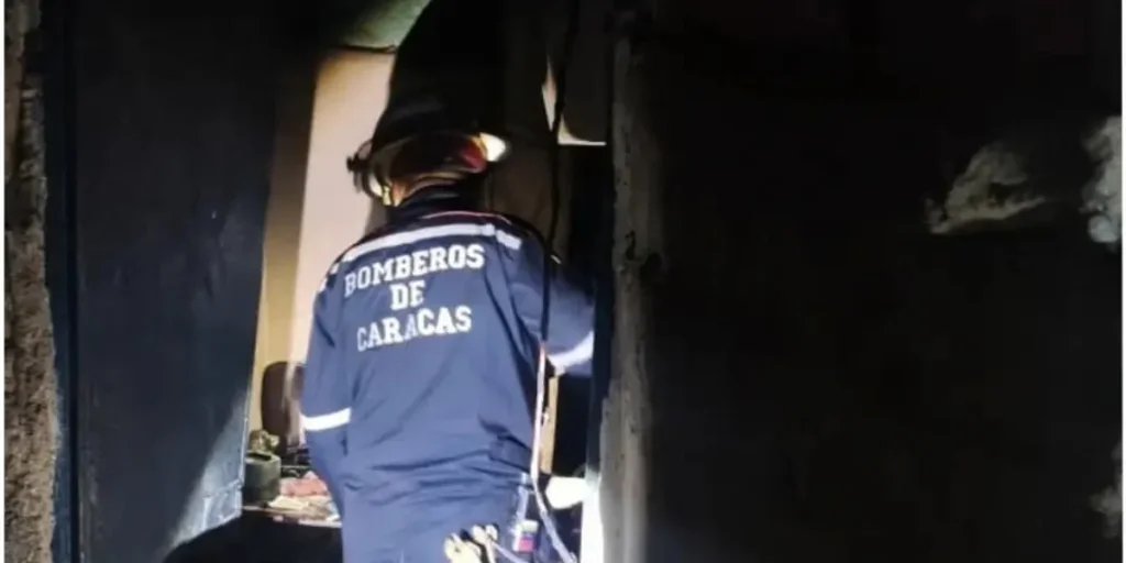 Dos personas resultaron heridas tras escape de gas en una bombona en Caracas