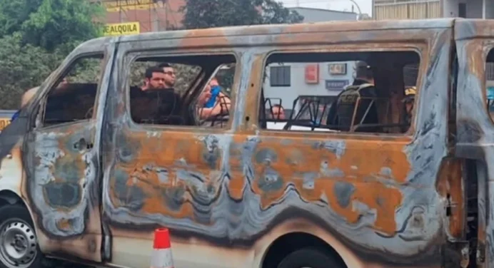 Conductor venezolano fue asesinado luego de que sujetos incendiaran su miniván en Perú: Fiscalía abre investigación