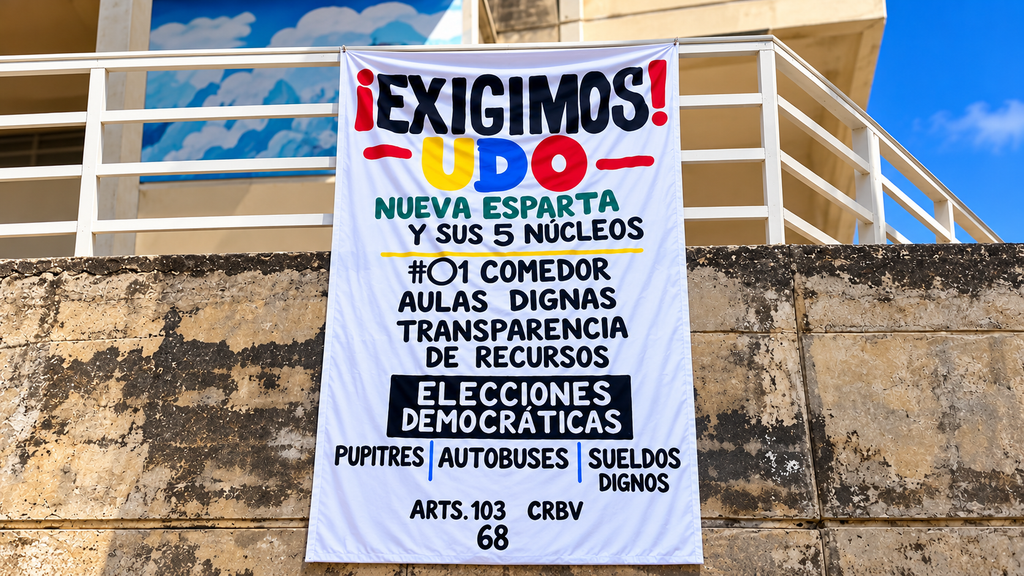 Estudiantes de la Udone exigen rescate de su universidad