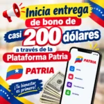 Inicia entrega de bono de casi 200 dólares a través de la Plataforma Patria