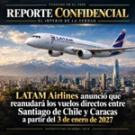 LATAM Airlines anunció que reanudará los vuelos directos entre Santiago de Chile y Caracas a partir del 3 de enero de 2027