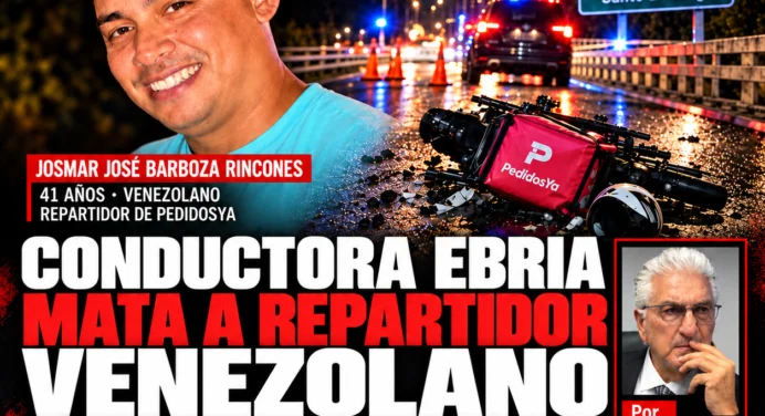 Josmar José Barboza Rincones tenía 41 años, era venezolano y trabajaba como repartidor de PedidosYa en Chile. La noche del 10 de octubre, cerca de las 23:50 horas, transitaba en su motocicleta por el puente Lo Gallardo, entre San Antonio y Santo Domingo,