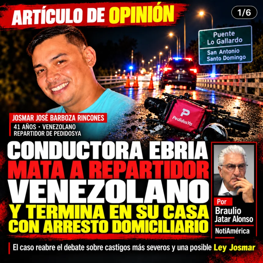Josmar José Barboza Rincones tenía 41 años, era venezolano y trabajaba como repartidor de PedidosYa en Chile. La noche del 10 de octubre, cerca de las 23:50 horas, transitaba en su motocicleta por el puente Lo Gallardo, entre San Antonio y Santo Domingo,