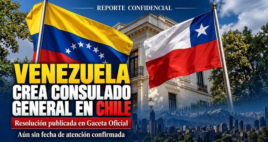 Venezuela crea Consulado General en Chile y avanza hacia la reactivación de sus servicios