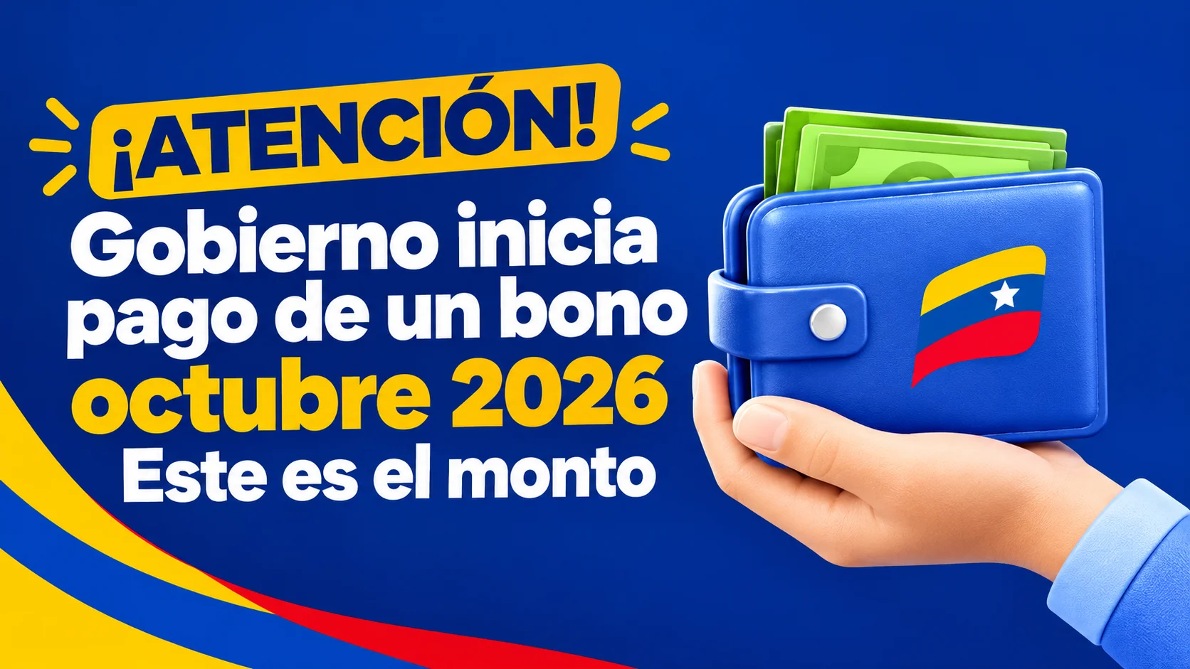 ¡Atención! Gobierno inicia pago de un bono octubre 2026: Este es el monto