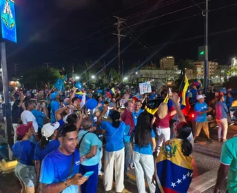 Margarita celebró en la Plaza de las Banderas el regreso de María Corina Machado a Venezuela