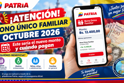 ¡Atención! Bono Único Familiar octubre 2026: Este sería el nuevo monto y cuándo pagan