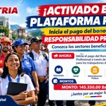 ¡ACTIVADO EN PATRIA! Inicia el pago del Bono Responsabilidad Profesional: Conozca los sectores beneficiados y montos