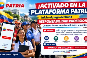 ¡ACTIVADO EN PATRIA! Inicia el pago del Bono Responsabilidad Profesional: Conozca los sectores beneficiados y montos