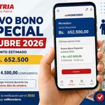 Patria activa Nuevo Bono Especial Octubre 2026: ¿Quiénes reciben los Bs. 652.500?
